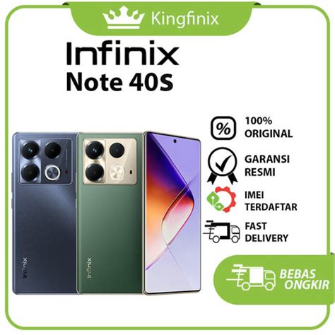 Promo Infinix Note 40s 8 256 GB Garansi Resmi 8 256 GB Black Kota