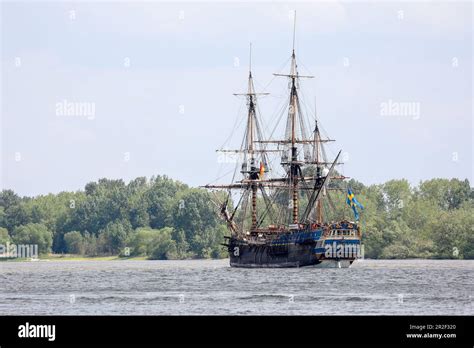 Wedel Germany 19th May 2023 The Ocean Going Wooden Sailing Vessel