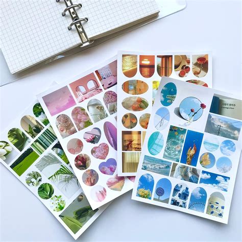 Jual Sticker Journal Aesthetic Stiker Mood Warna Warni Untuk Dekorasi