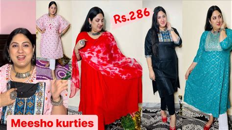 Meesho Kurti Haul Starting Rs S To Plus Sizes Anarkali Kurti For