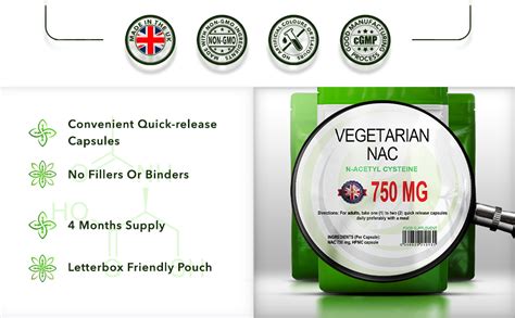 Herb-Ology N Acetyl Cysteine NAC Supplement | 120 N-Acetyl Cysteine ...