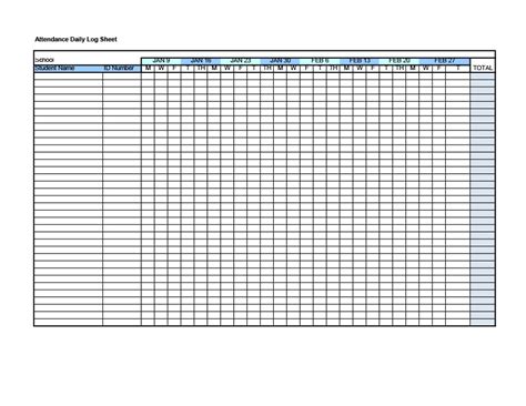 Attendance Tracking Template