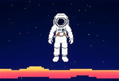 Im Genes De Astronauta Pixel Descarga Gratuita En Freepik