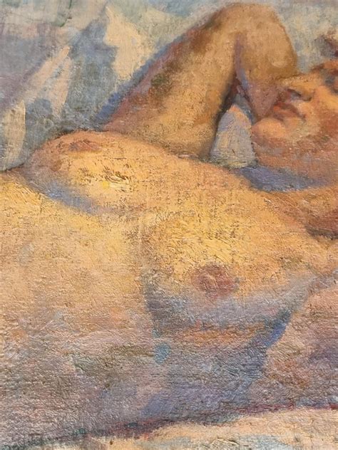 Emile Baes Reclining Female Nude Mutualart