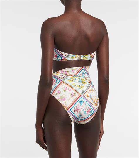 Halcyon Floral Bikini In Multicoloured Zimmermann Mytheresa