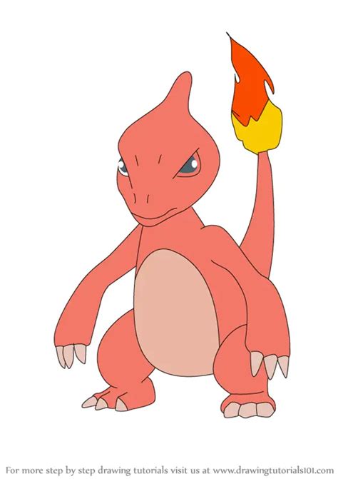 Learn How To Draw Charmeleon From Pokemon GO Pokemon GO Step By Step