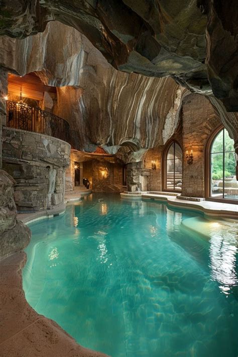 Indoor Cave Pool in an Austin Home in 2024 | Dream life house, Indoor ...