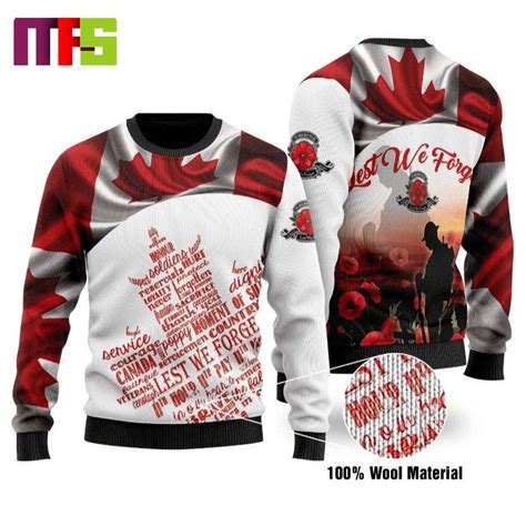 Canadian Veterans Christmas Ugly Sweater 2023 - Masteez