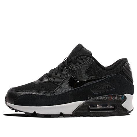 Wmns Nike Air Max 90 Essential Black Wolf Grey Womens 616730 006 Kicks Crew