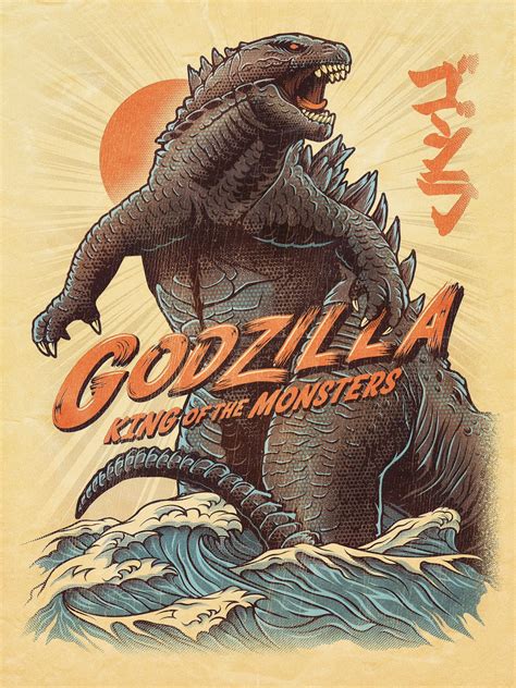 Godzilla: King Of The Monsters Vector Movie Poster | Poster By Jithyjens