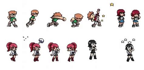 Scott Pilgrim Game Sprites