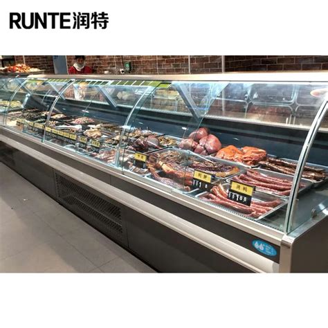 Commercial Meat Deli Display Freezer Refrigerated Deli Cooler Showcase ...