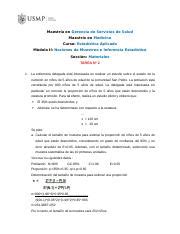 Tarea Nociones De Muestreo E Inferencia Estad Stica Docx Maestr A