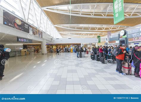 Crowed of Tourists at Departure Hall of the New Shin Chitose Airport in ...