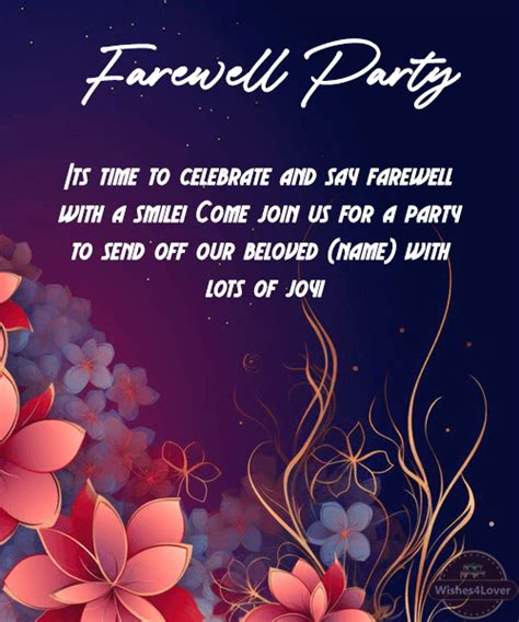 30 Farewell Party Invitation Messages Invitation Wordings