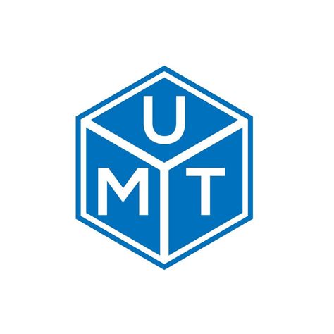 Umt Letter Logo Design On Black Background Umt Creative Initials