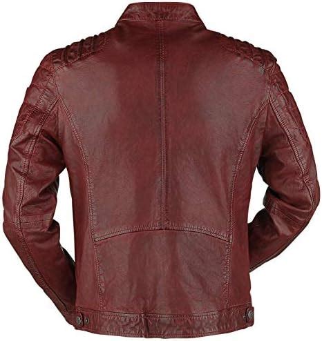 Gipsy Camren Slim Fit NSLVW Männer Lederjacke rot Basics Amazon de