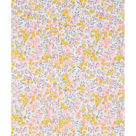 Tissu Liberty Wiltshire Bud A Rose Lemon Moutarde 0116A 9009