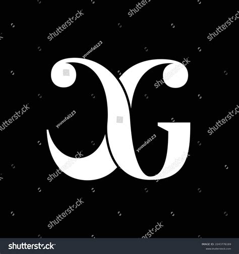 Initial Letter Cg Logo Design Creative Stock Vector Royalty Free