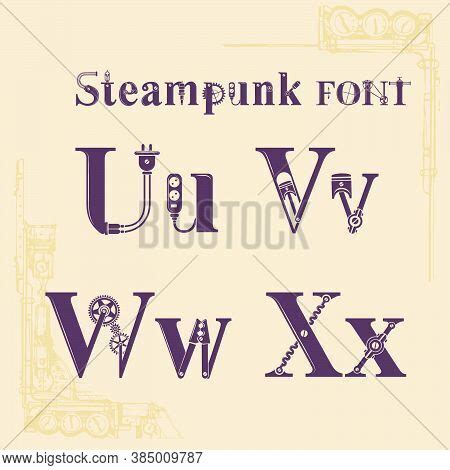 Alphabet Steampunk Vector & Photo (Free Trial) | Bigstock