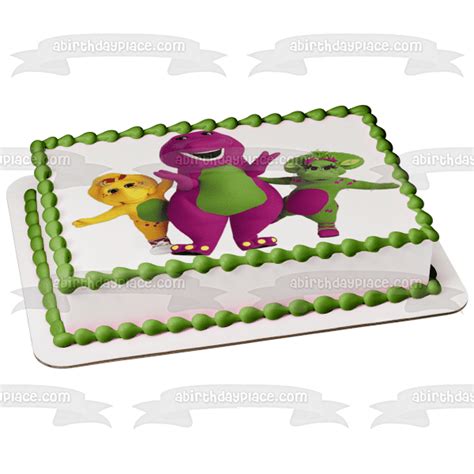 Barney Baby Bop Bj Edible Cake Topper Image Abpid Walmart