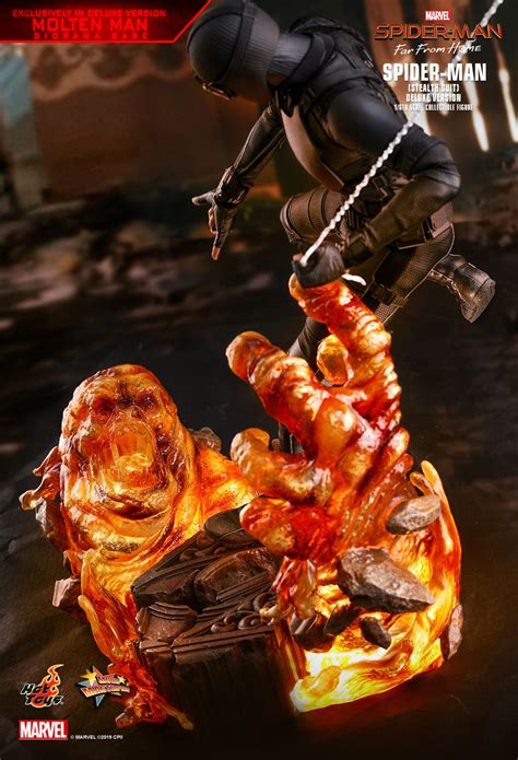 Toyhaven Hot Toys Th Scale Spider Man Stealth Suit Inch Collectible Figure Deluxe Version