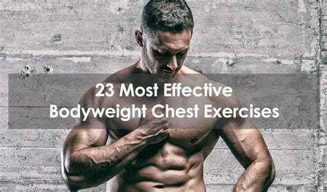 23 Most Effective Bodyweight Chest Exercises