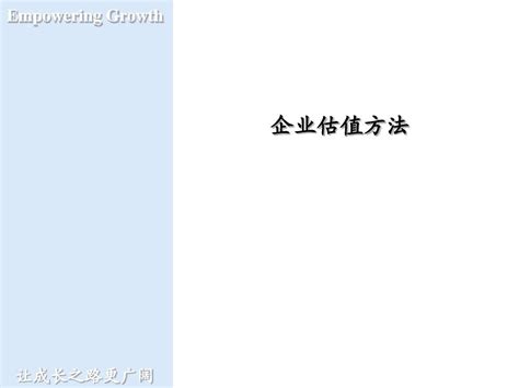 国外投行对公司价值估值财务分析pptword文档在线阅读与下载无忧文档