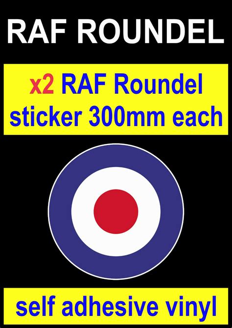 Mm Raf Roundel Stickers The Who Mod Target Vespa Lambretta Scooter