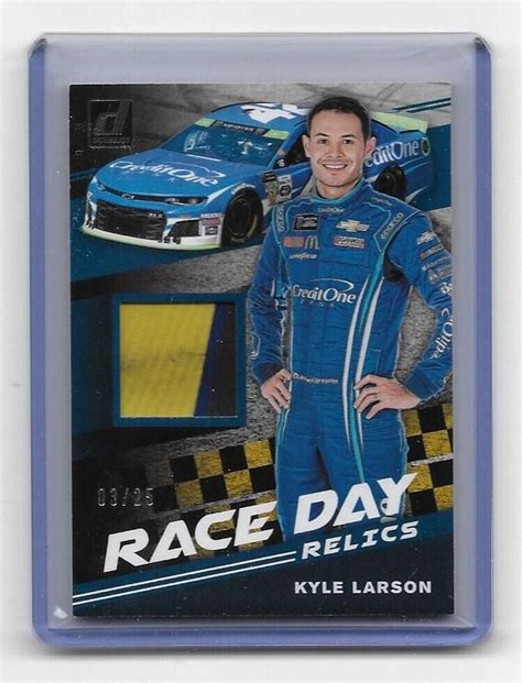 2020 Panini Donruss Racing NASCAR Race Day Relics HOLO GOLD Kyle Larson