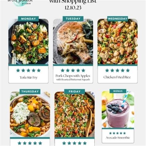 Weekly Meal Plan 3 19 23 WellPlated