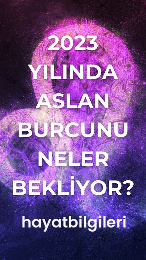 Y L Nda Aslan Burcunu Neler Bekliyor Hayat Bilgileri