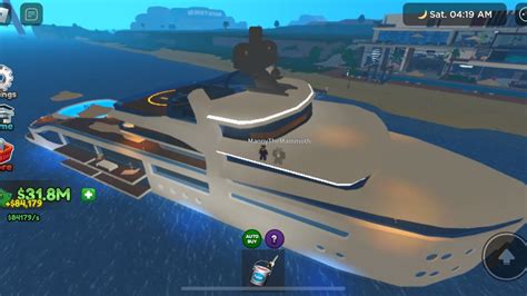 Roblox Giga Mansion Tycoon Part 8 Buying The Super Yacht And Working