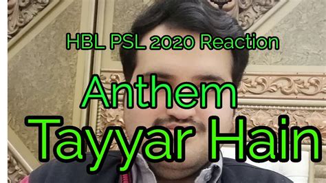 Tayyar Hain Official Anthem Super League Reaction On Song