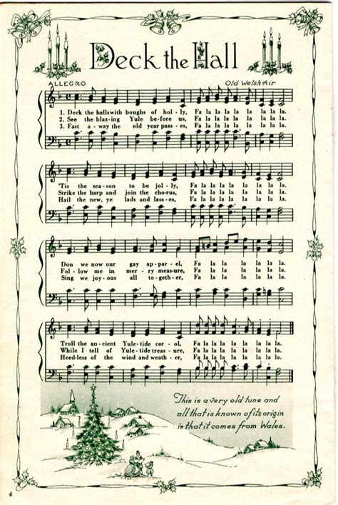 Free Printable Vintage Christmas Music Sheets Dev Onallcylinders