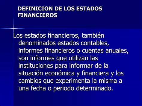 SOLUTION Generalidades De Los Estados Financieros 1 Pdf Studypool