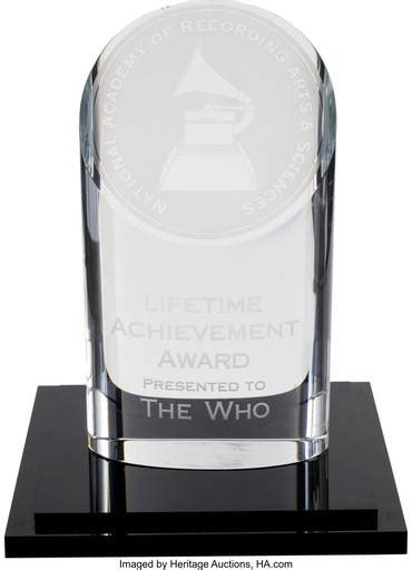 89382: The Grammy Lifetime Achievement Award Trophy for - Dec 17, 2022 | Heritage Auctions in TX