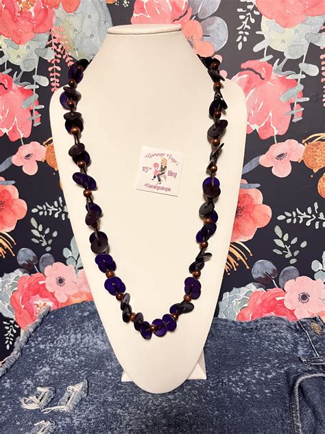 Caribbean Carnival Purple Paparazzi Necklace Flamingo Angie