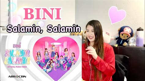 Bini Salamin Salamin Official Music Video Reaction Video Youtube