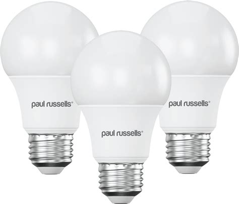 Paul Russells Led Edison Screw E27 Light Bulb 60w Equivalent 8watt 806lm Led Bulbs Bright