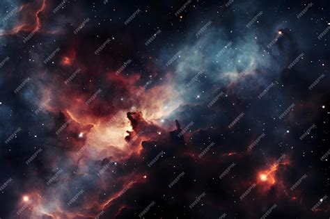 Premium AI Image | Red nebula