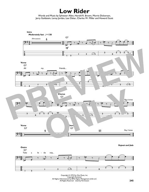 simple bass tabs 7