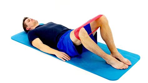 Supine Hip Abduction Elastic Band Hep2go Youtube