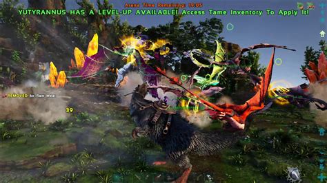 Ark Crystal Isles Wyvern Queen Boss Fight Youtube