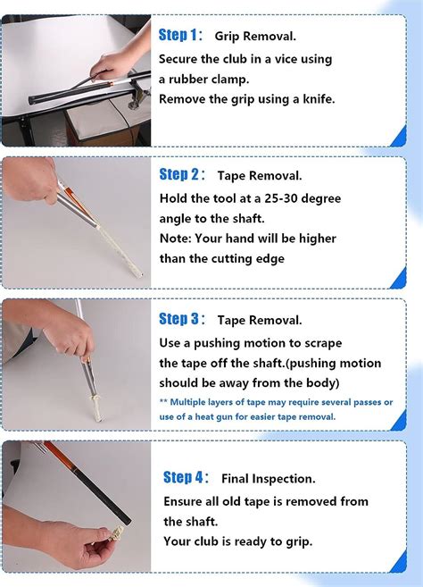 2thpart Golf Grip Tape Stripper Tool - Residue-Free, Rapid Removal for ...