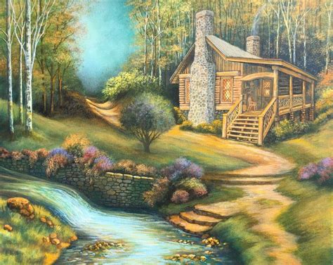 Cabin In The Woods Etsy Cabins In The Woods Fine Art Landscape