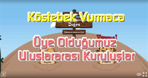 Köstebek Vurmaca Türkiye nin Üyesi Olduğu Uluslararası Kuruluşlar