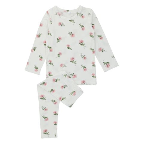 Bamboo Floral Loungewear Set Girl Noggiwear