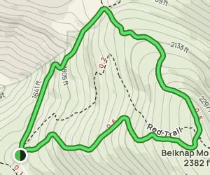 Mt Belknap Blue Green Trail Loop 107 Reviews Map New Hampshire