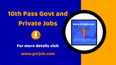 Th Pass Govt And Private Jobs New Openings Updated